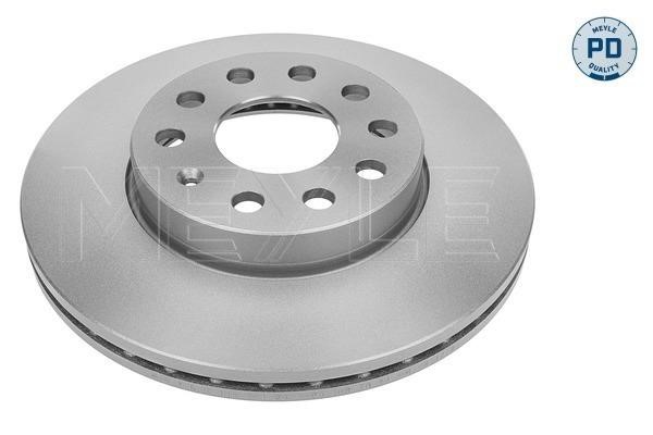 Meyle 115 521 0028/PD Front brake disc ventilated 1155210028PD