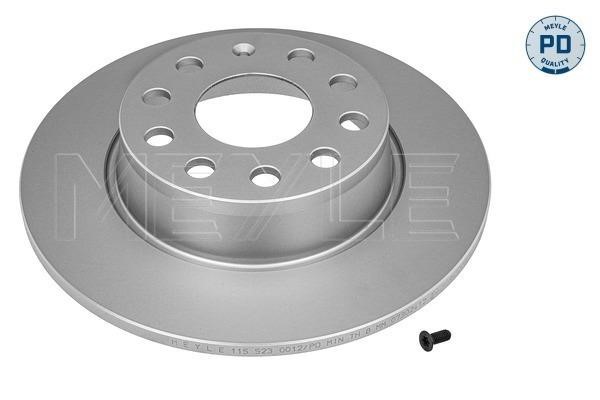 Meyle 1155230012PD Rear brake disc, non-ventilated 1155230012PD