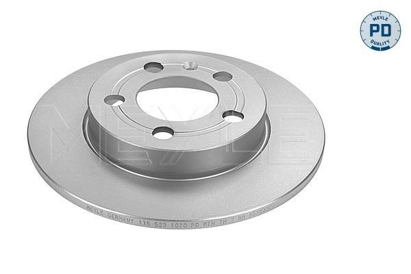 Meyle 115 523 0021/PD Rear brake disc, non-ventilated 1155230021PD