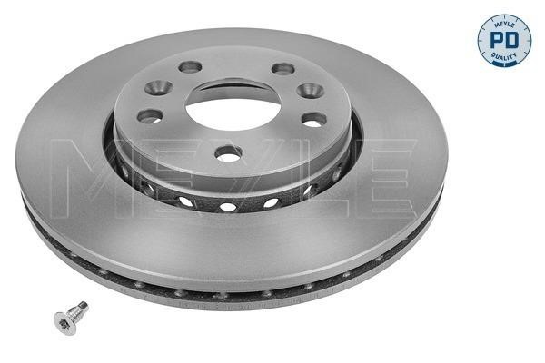 Meyle 16-15 521 0042/PD Front brake disc ventilated 16155210042PD
