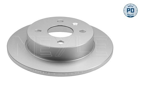 Meyle 615 523 0023/PD Rear brake disc, non-ventilated 6155230023PD