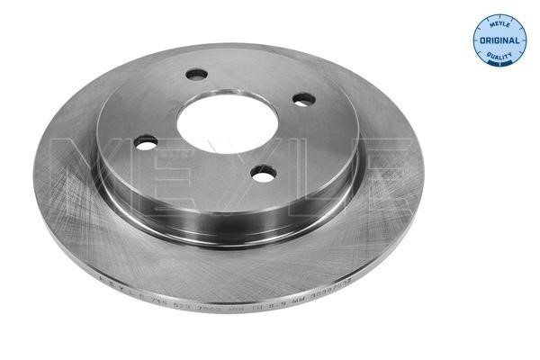 Meyle 715 523 0010 Rear brake disc, non-ventilated 7155230010