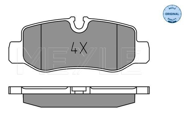 Meyle 025 221 0118 Rear brake pad set 0252210118 0252210118 Meyle Rear brake pad set