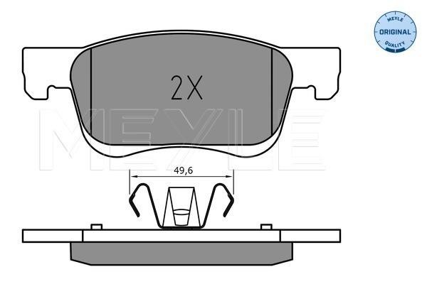 Meyle 025 221 2318 Brake Pad Set, disc brake 0252212318