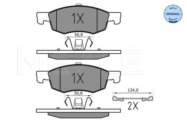 Meyle 025 221 4317 Front disc brake pads, set 0252214317