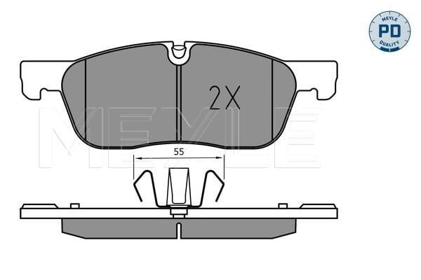 0252214519PD Meyle Brake pad set