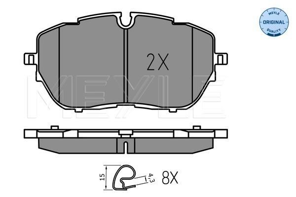 Meyle 025 222 1818 Brake Pad Set, disc brake 0252221818