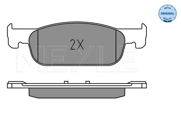 Front disc brake pads, set Meyle 025 225 2517