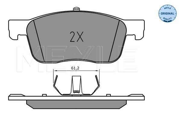 Meyle 025 225 9417 Brake Pad Set, disc brake 0252259417