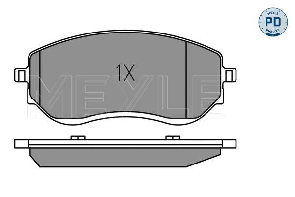 Brake pad set Meyle 025 226 6021/PD