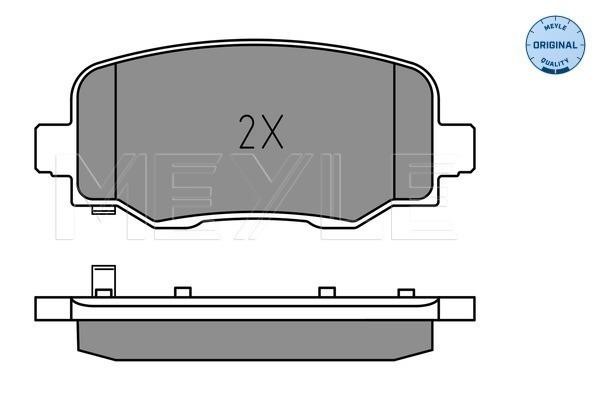 Brake pad set Meyle 025 257 3418