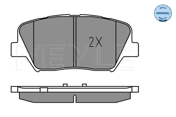 Brake pad set Meyle 025 257 5717
