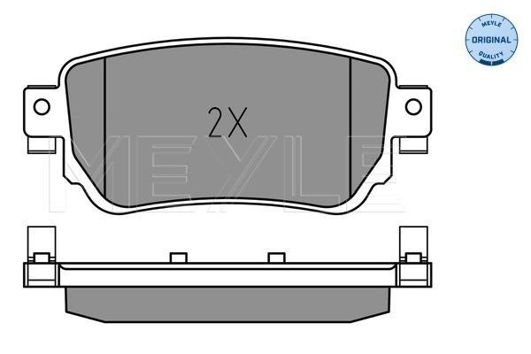 Brake pad set Meyle 025 259 6515