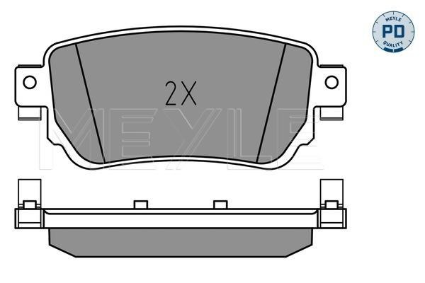 Brake pad set Meyle 0252596515PD