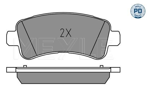 Brake pad set Meyle 025 259 8721/PD