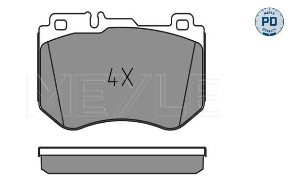 Meyle 025 259 9719/PD Brake pad set 0252599719PD 0252599719PD Meyle Brake pad set