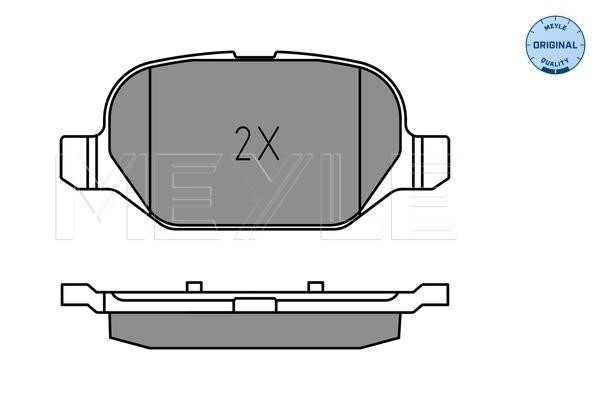 Brake pad set Meyle 025 254 1014