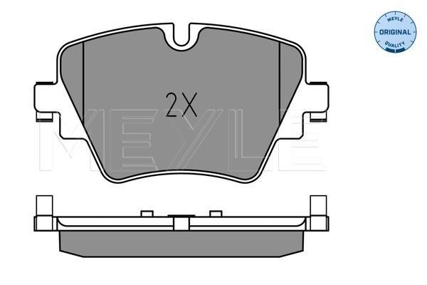 Brake pad set Meyle 025 256 1718