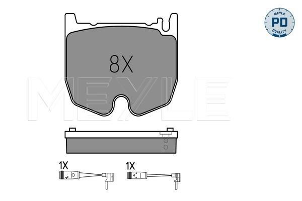 Meyle 025 235 4117/PD Brake Pad Set, disc brake 0252354117PD