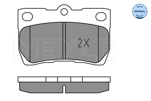 Brake pad set Meyle 025 243 2317