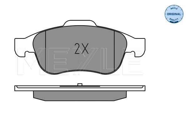 Brake pad set Meyle 025 245 3819