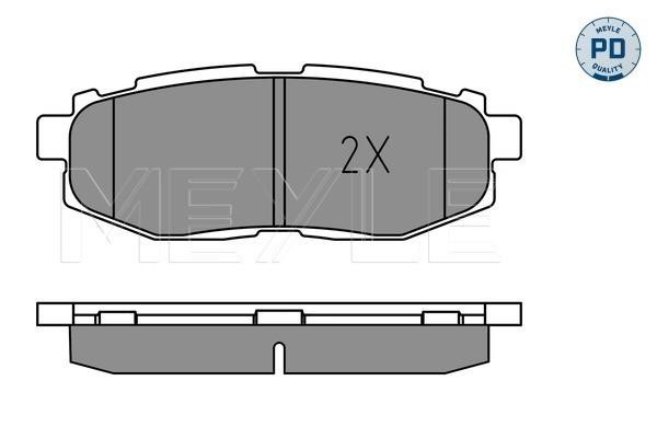 Brake pad set Meyle 025 248 5416/PD