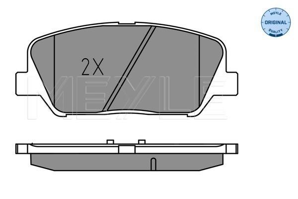 Brake pad set Meyle 025 249 1517