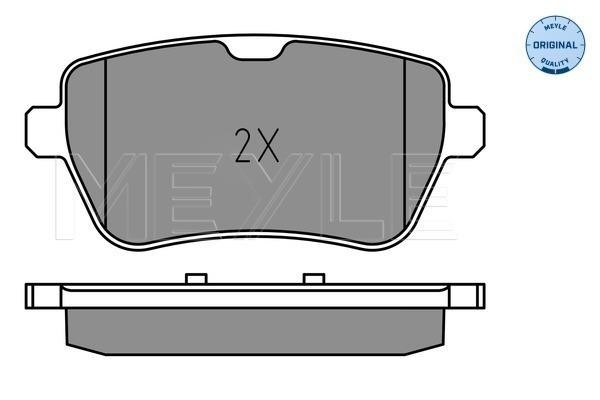 Brake pad set Meyle 025 250 7119