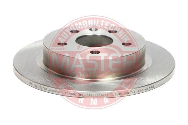 Master-sport 24011201871PCSMS Rear brake disc, non-ventilated 24011201871PCSMS