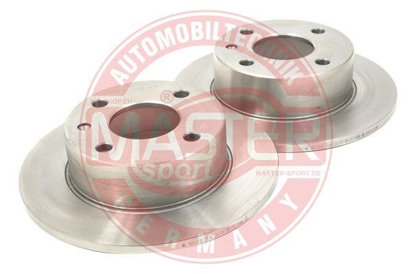 Master-sport 24-0110-0193-1-SET-MS Unventilated front brake disc 24011001931SETMS
