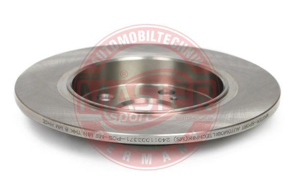 Rear brake disc, non-ventilated Master-sport 24011003371PCSMS