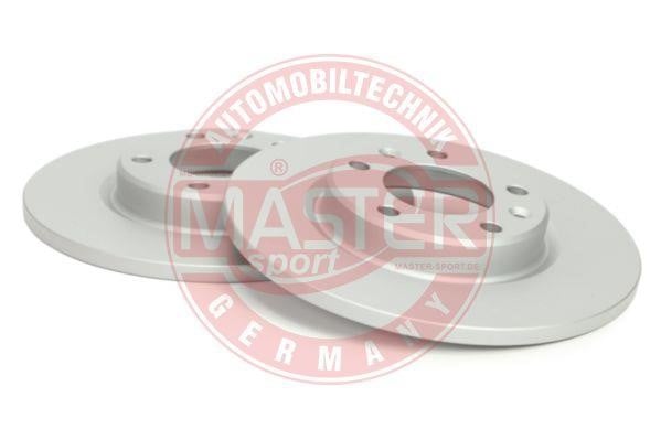 Master-sport 24011202111-SET-MS Rear brake disc, non-ventilated 24011202111SETMS