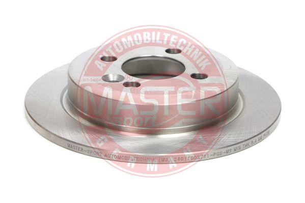 Master-sport 24011002711PCSMS Rear brake disc, non-ventilated 24011002711PCSMS