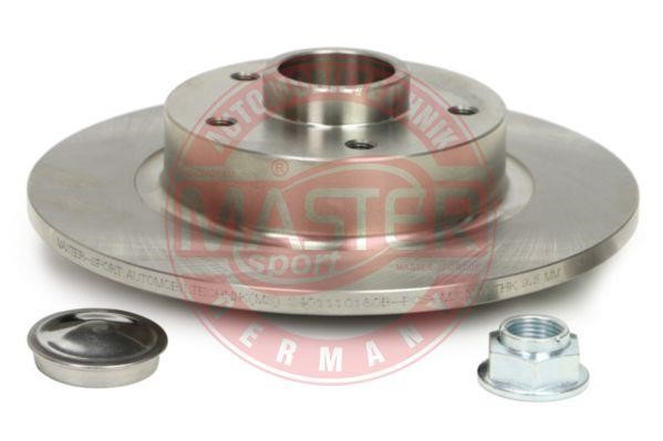 Master-sport 2401110180BPCSMS Rear brake disc, non-ventilated 2401110180BPCSMS