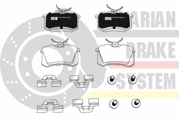 Master-sport W236028942 Brake Pad Set, disc brake W236028942