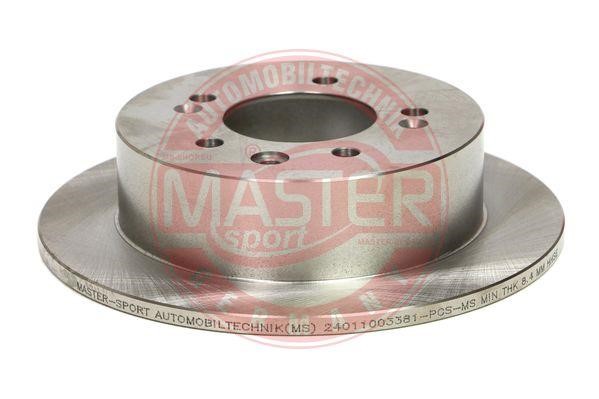 Master-sport 24011003381-PCS-MS Rear brake disc, non-ventilated 24011003381PCSMS