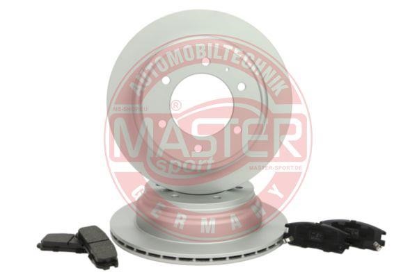 Master-sport 201801220 Rear ventilated brake discs with pads, set 201801220