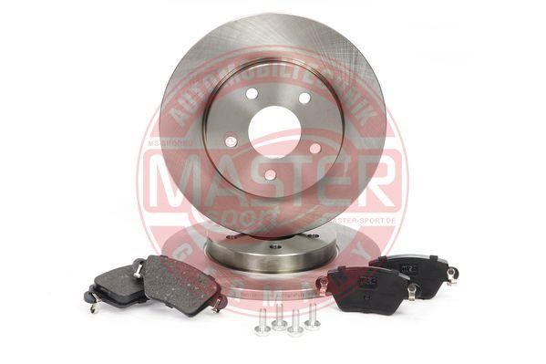 Master-sport 201201540 Brake discs with pads rear non-ventilated, set 201201540