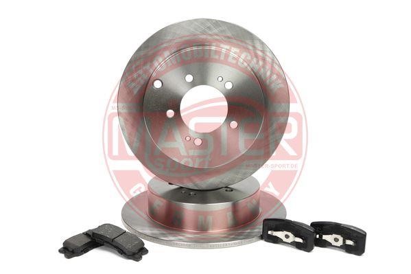Master-sport 201003300 Brake discs with pads rear non-ventilated, set 201003300