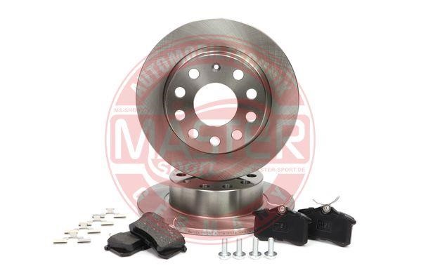 Master-sport 201002770 Brake discs with pads rear non-ventilated, set 201002770