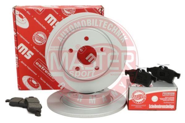 Brake discs with pads rear non-ventilated, set Master-sport 201101710