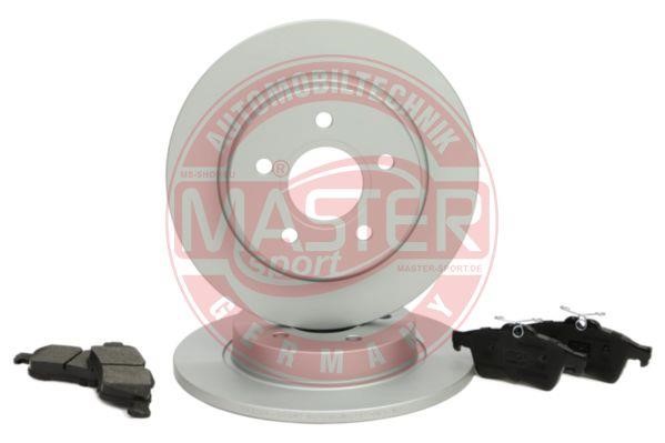 Master-sport 201101710 Brake discs with pads rear non-ventilated, set 201101710