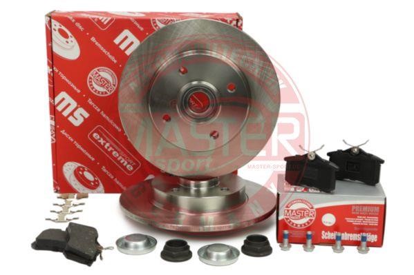 Brake discs with pads rear non-ventilated, set Master-sport 200901710