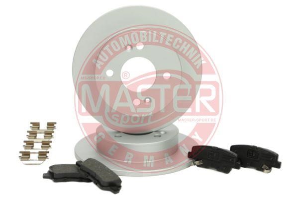 Master-sport 201003940 Brake discs with pads rear non-ventilated, set 201003940