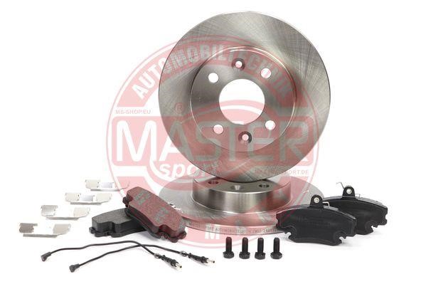 Master-sport 201201160 Brake discs with pads front non-ventilated, set 201201160