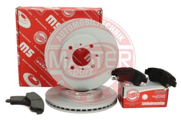 Front ventilated brake discs with pads, set Master-sport 202101150