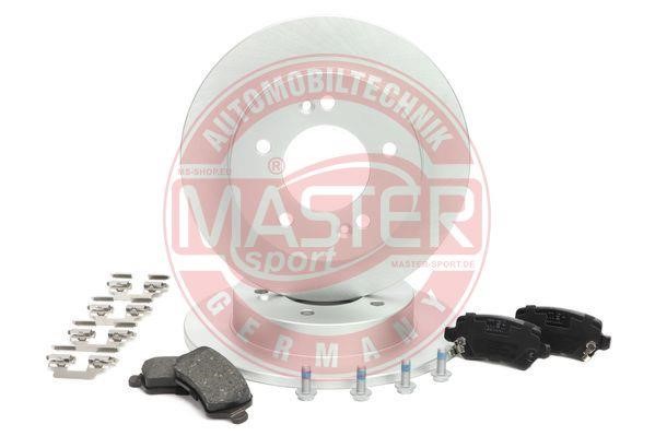 Master-sport 201003571 Brake discs with pads rear non-ventilated, set 201003571