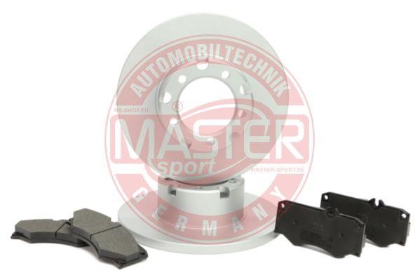 Master-sport 201601000 Brake discs with pads rear non-ventilated, set 201601000