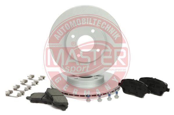 Master-sport 202301220 Front ventilated brake discs with pads, set 202301220