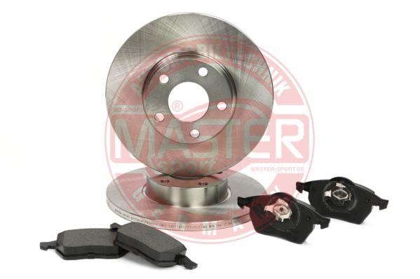 Master-sport 201501050 Brake discs with pads front non-ventilated, set 201501050